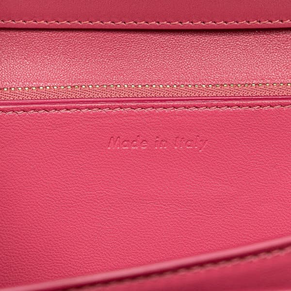 Pre-owned Celine Medium Calfskin Classic Box Pink