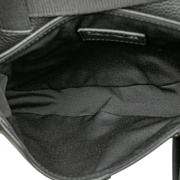 Pre-owned Dior Cactus Jack Mini Leather Saddle Crossbody Black