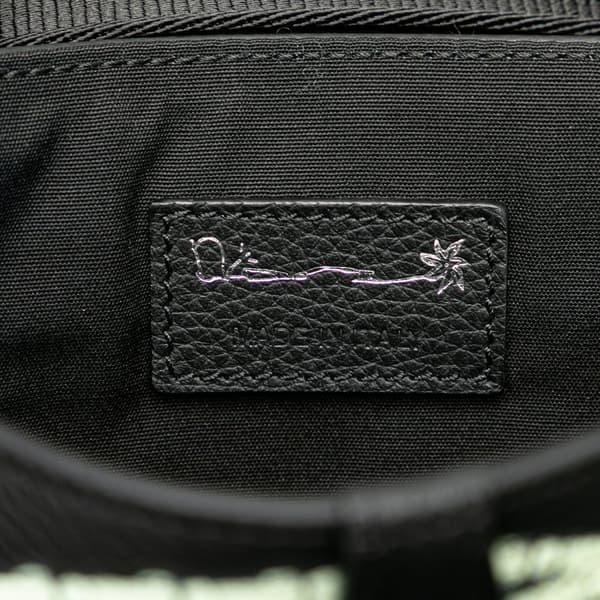 Pre-owned Dior Cactus Jack Mini Leather Saddle Crossbody Black
