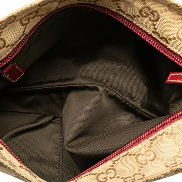 Pre-owned Gucci GG Canvas Web Crossbody Brown