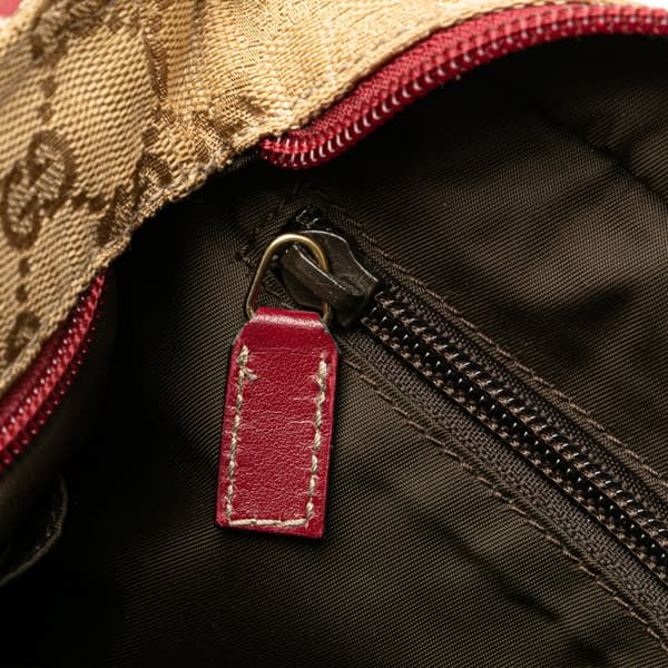 Pre-owned Gucci GG Canvas Web Crossbody Brown