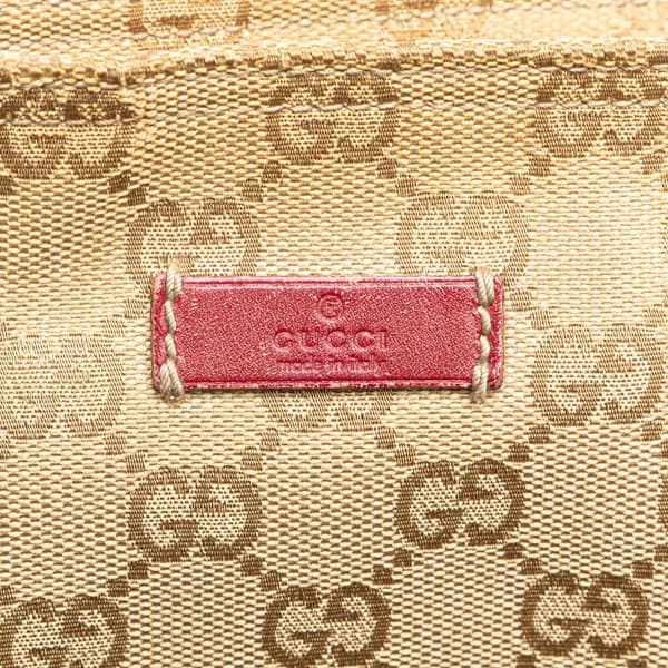 Pre-owned Gucci GG Canvas Web Crossbody Brown