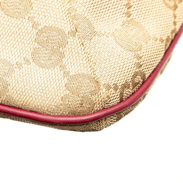 Pre-owned Gucci GG Canvas Web Crossbody Brown