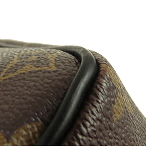 Pre-owned Louis Vuitton Monogram Macassar Porte Documents Voyage Brown