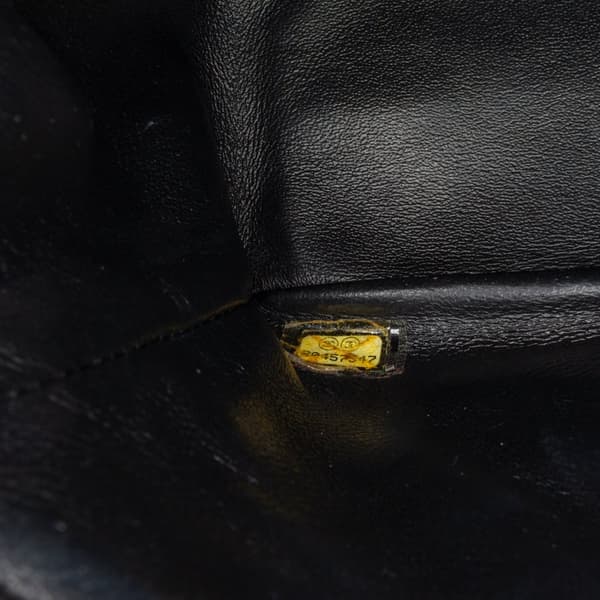 Pre-owned Chanel Mini Square Classic Patent Single Flap Black