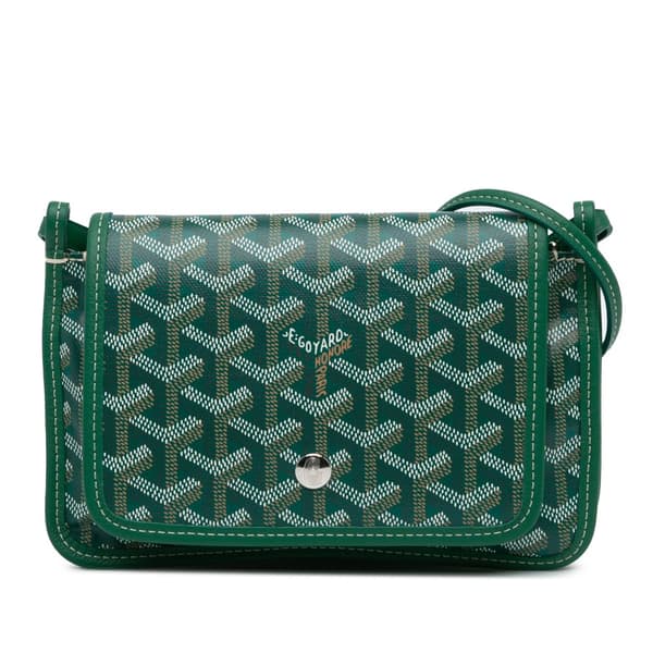 Pre-owned Goyard Goyardine Plumet Pocket Wallet Green