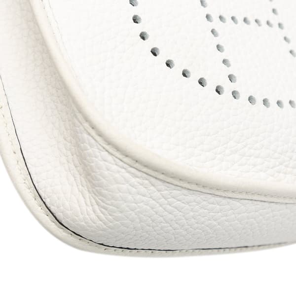 Pre-owned Hermès Clemence Evelyne TPM White