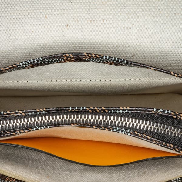 Pre-owned Goyard Goyardine Plumet Pocket Wallet Black