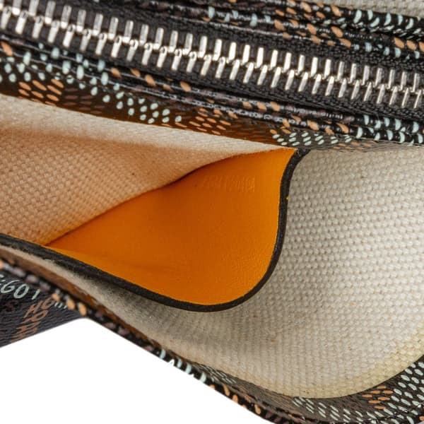 Pre-owned Goyard Goyardine Plumet Pocket Wallet Black