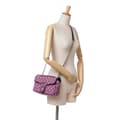 Miniatyrbilde 9 av 9: Pre-owned Gucci Small GG Marmont Matelasse Canvas Flap Crossbody Pink