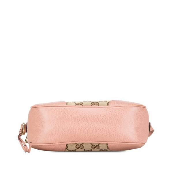 Pre-owned Gucci GG Canvas Bree Crossbody Brown