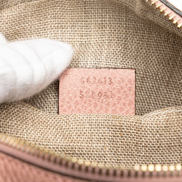 Pre-owned Gucci GG Canvas Bree Crossbody Brown