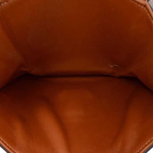 Pre-owned Celine Classique Coated Canvas Triomphe Crossbody Brown