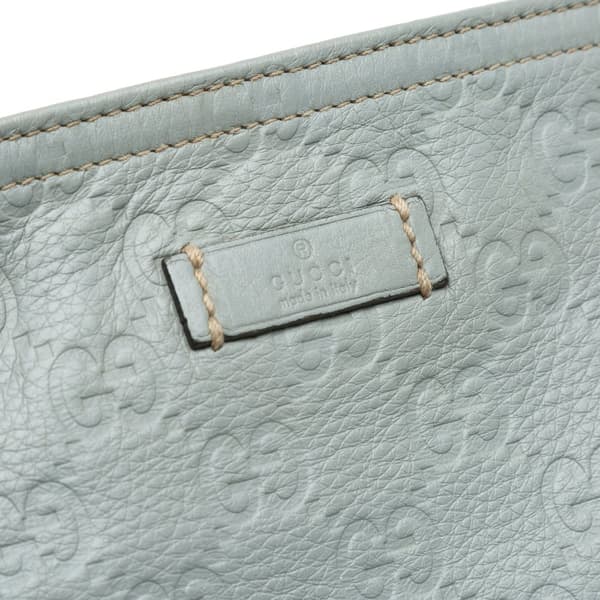Pre-owned Gucci Guccissima Crossbody  Gray