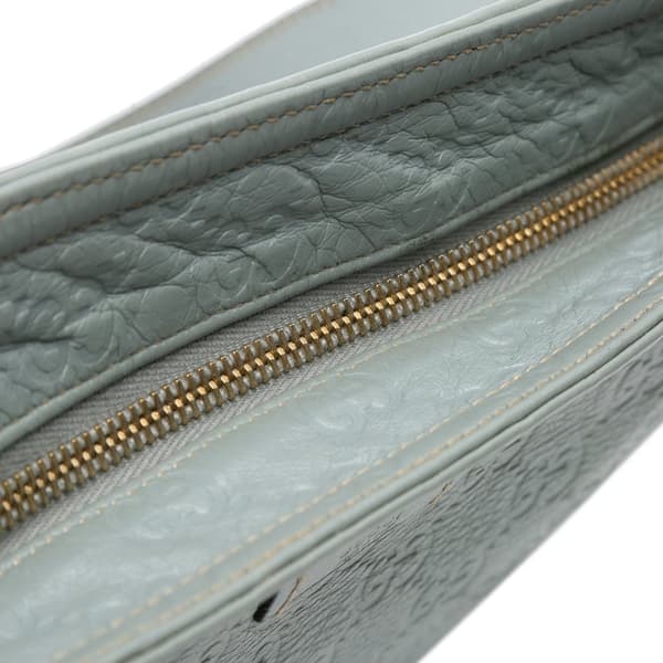 Pre-owned Gucci Guccissima Crossbody  Gray