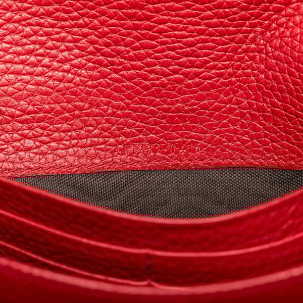 Pre-owned Gucci GG Marmont Wallet on Chain Red