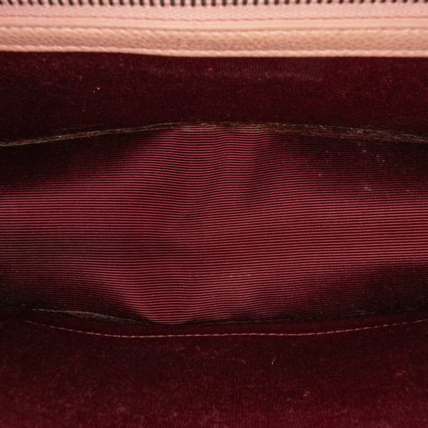 Pre-owned Dior Small Grained Leather Diorama Flap Pink