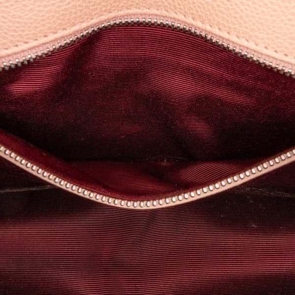Pre-owned Dior Small Grained Leather Diorama Flap Pink