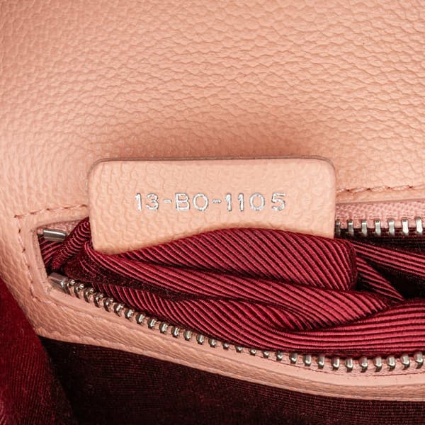 Pre-owned Dior Small Grained Leather Diorama Flap Pink