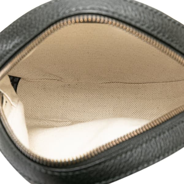 Pre-owned Gucci GG Velvet Ophidia Round Crossbody Blue