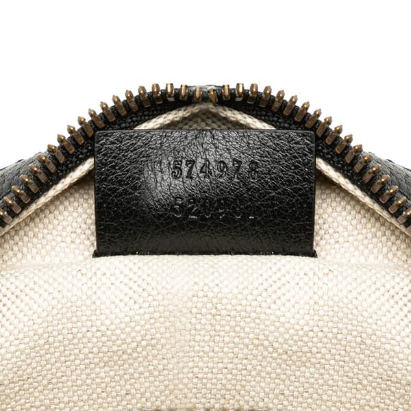 Pre-owned Gucci GG Velvet Ophidia Round Crossbody Blue