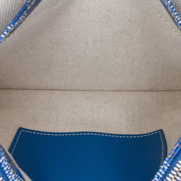 Pre-owned Goyard Goyardine Plumet Pocket Wallet Blue