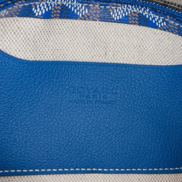 Pre-owned Goyard Goyardine Plumet Pocket Wallet Blue