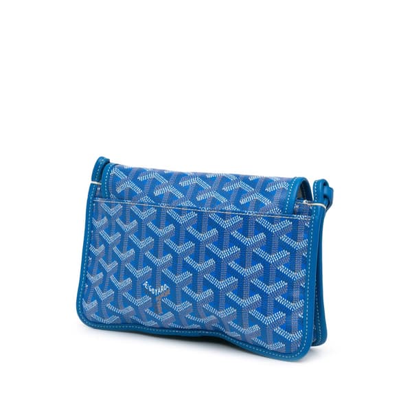Pre-owned Goyard Goyardine Plumet Pocket Wallet Blue
