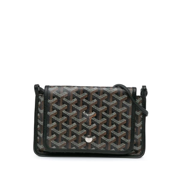 Pre-owned Goyard Goyardine Plumet Pocket Wallet Black