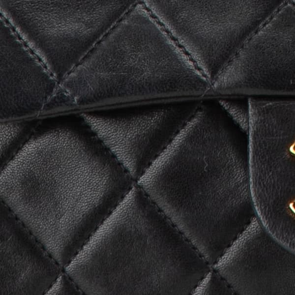 Pre-owned Chanel Mini Square Classic Lambskin Single Flap Black