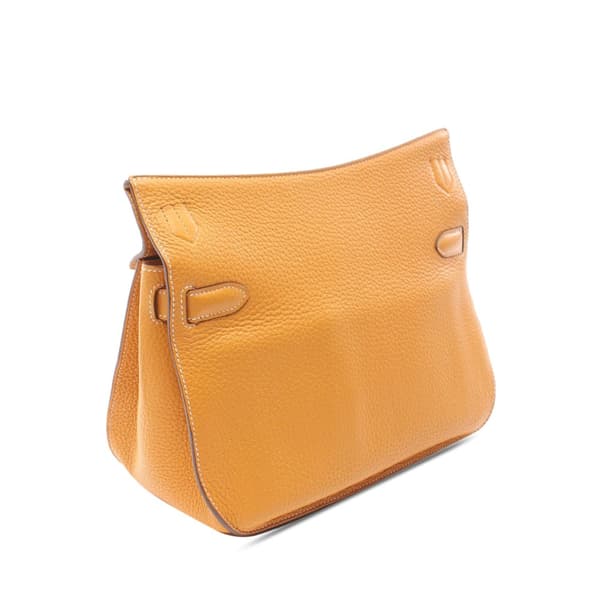 Pre-owned Hermès Clemence Jypsiere 28 Yellow
