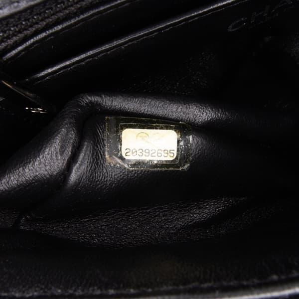 Pre-owned Chanel Mini Rectangular Classic Patent Single Flap Black