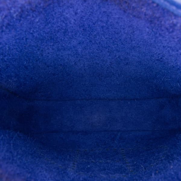 Pre-owned Hermès Clemence Evelyne TPM 16 Blue