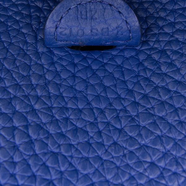 Pre-owned Hermès Clemence Evelyne TPM 16 Blue