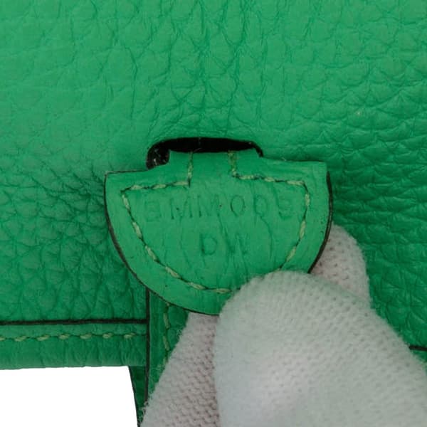 Pre-owned Hermès Clemence Evelyne TPM Green