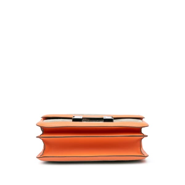 Pre-owned Hermès Doblis and Swift Constance 24 Gray