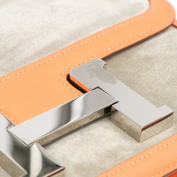 Pre-owned Hermès Doblis and Swift Constance 24 Gray