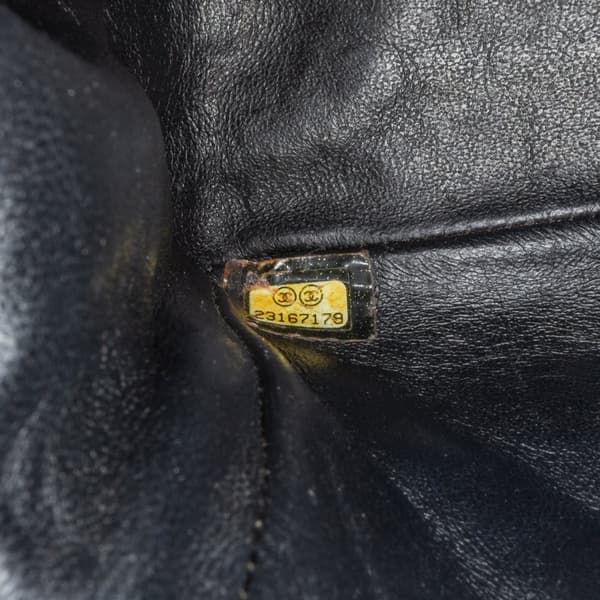 Pre-owned Chanel Mini Square Classic Patent Single Flap Black