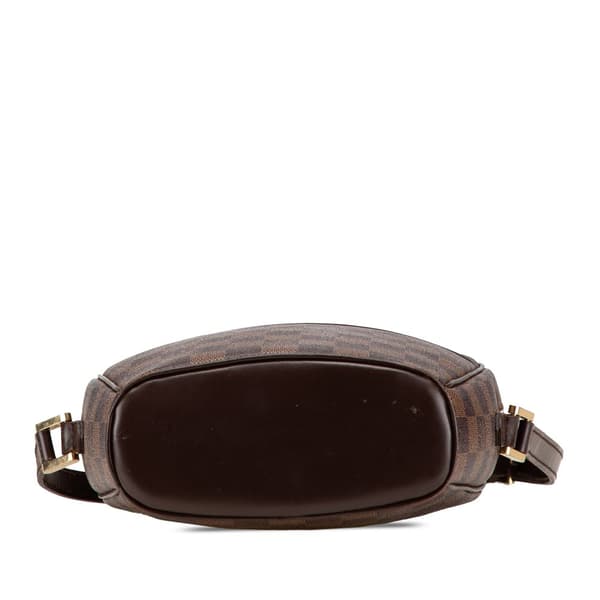 Pre-owned Louis Vuitton Damier Ebene Ipanema PM Brown