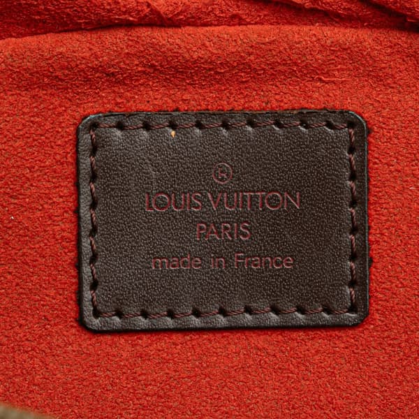 Pre-owned Louis Vuitton Damier Ebene Ipanema PM Brown