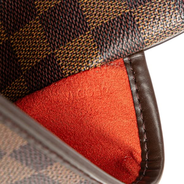 Pre-owned Louis Vuitton Damier Ebene Ipanema PM Brown