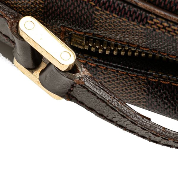 Pre-owned Louis Vuitton Damier Ebene Ipanema PM Brown