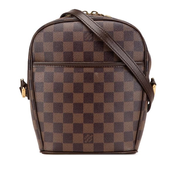 Pre-owned Louis Vuitton Damier Ebene Ipanema PM Brown