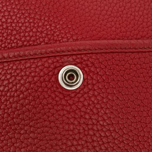 Pre-owned Hermès Clemence Evelyne III 29 PM Red