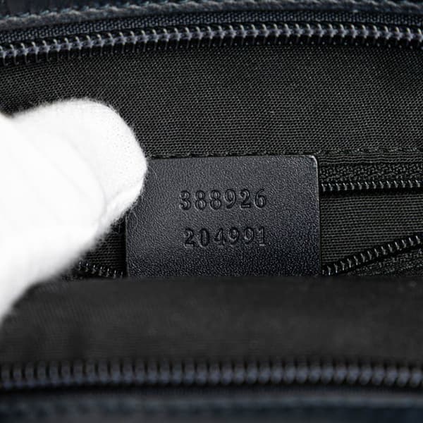 Pre-owned Gucci GG Canvas Web Crossbody Gray