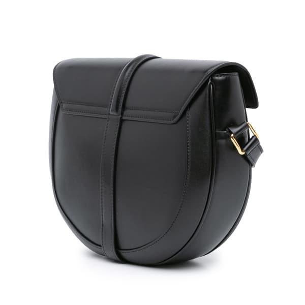 Pre-owned Celine Medium Leather Besace 16 Crossbody Black