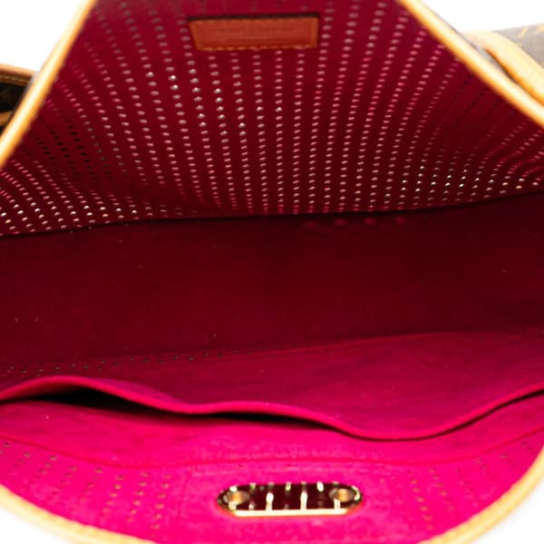 Pre-owned Louis Vuitton Monogram Musette Perforated Brown