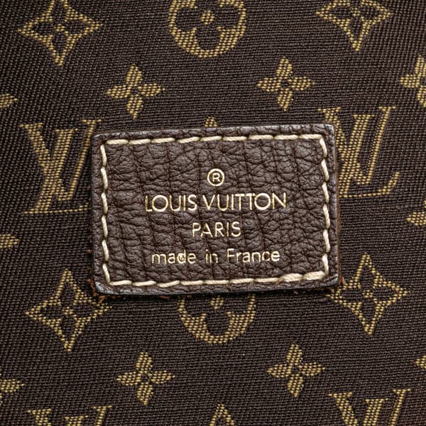 Pre-owned Louis Vuitton Monogram Mini Lin Saumur 30 Brown