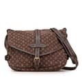 Miniatyrbild 1 av 10: Pre-owned Louis Vuitton Monogram Mini Lin Saumur 30 Brown