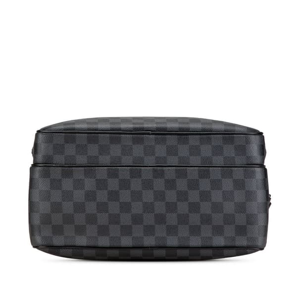 Pre-owned Louis Vuitton Damier Graphite Sac Leoh Black